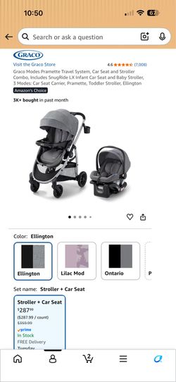 Graco Pramette Travel System Stroller
