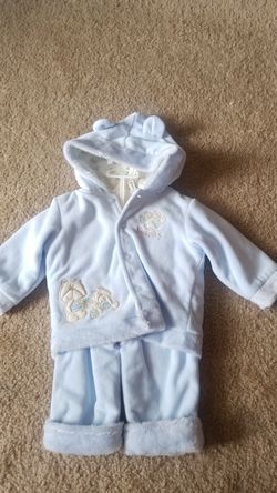 Kohls boys 3-6mo winter hoodie and pants nwt
