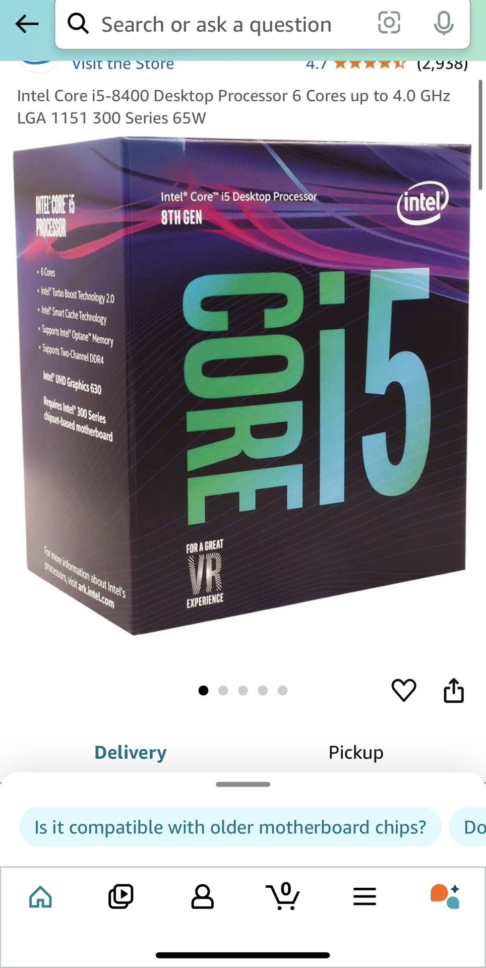 Intel Core i5-8400 CPU