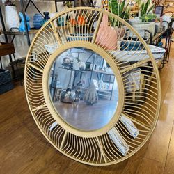 Wicker Mirror