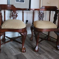 Chippendale  Corner Chairs (2)