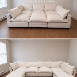 New 6-Piece Kova Style Cloud Sectional Couches
