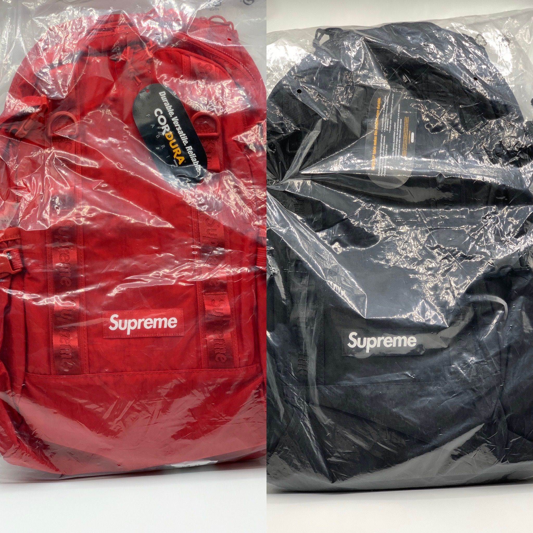 Supreme FW20 Backpacks Red And Black Brand New 100% Authentic