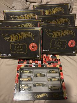 Hot Wheels Fao Schwarz Special Gold Editions Set