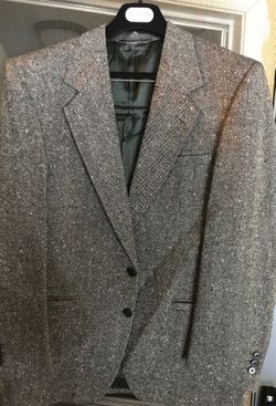 Versace 2 blazer/sport coat- mens 40R Black herringbone