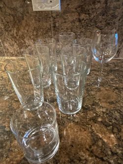 Drink Glasses / water glasses / wine glasses