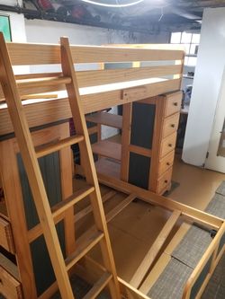 Bed. Bunk bed twin size