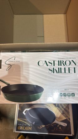 10” cast iron skillet new in box