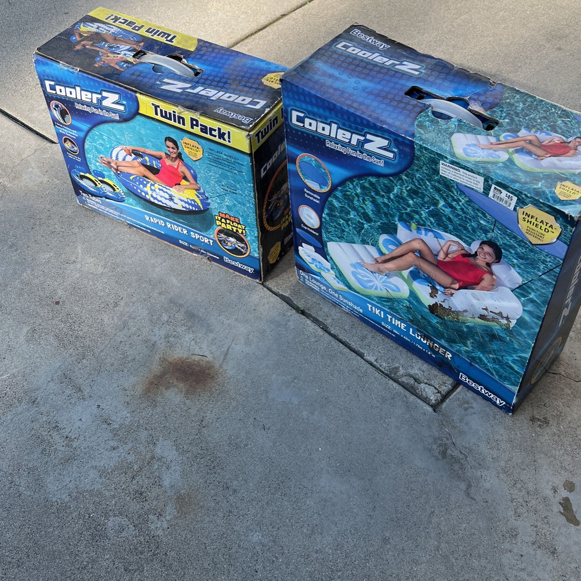 Coolers Lounger W/Shade And Twin Pack Tube