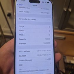 Sim Unlocked Apple IPhone 15 Pro 128gb 94% Health 