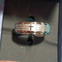 New Stainless Steel Band With The "Our Father "Size 12 Mpu Serious Buyers Don't Deliver Cash Only 