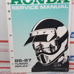 OEM Genuine Honda Dealer/Owner's Service Repair/Manual 1(contact info removed) TLR200 Reflex
