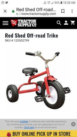 Red shed off road trike top