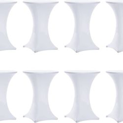 8 Pack Circle Spandex Table Covers