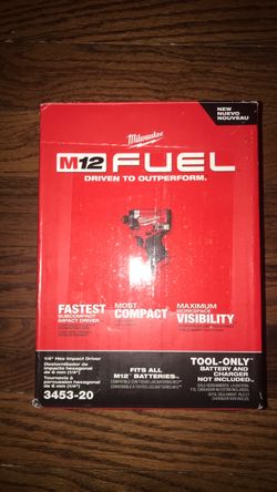 Milwaukee fuel m12 1/4” hex Impact driver tool only $80 firm cash olny