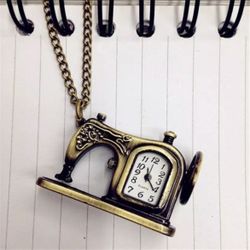 Sewing Machine Vintage Style Pendant Necklace