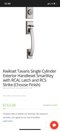Kwikset Handle Set Smartkey With RCAL Latch & RCS Strike