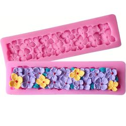 2 Pcs Four Leaf Clover Mould, Lucky Four Clover Silicone Mould Jelly Sugar Chocolate Fondant Molds for Fondant, Pudding, Soap, Sugarcraft,Candy, Cake 