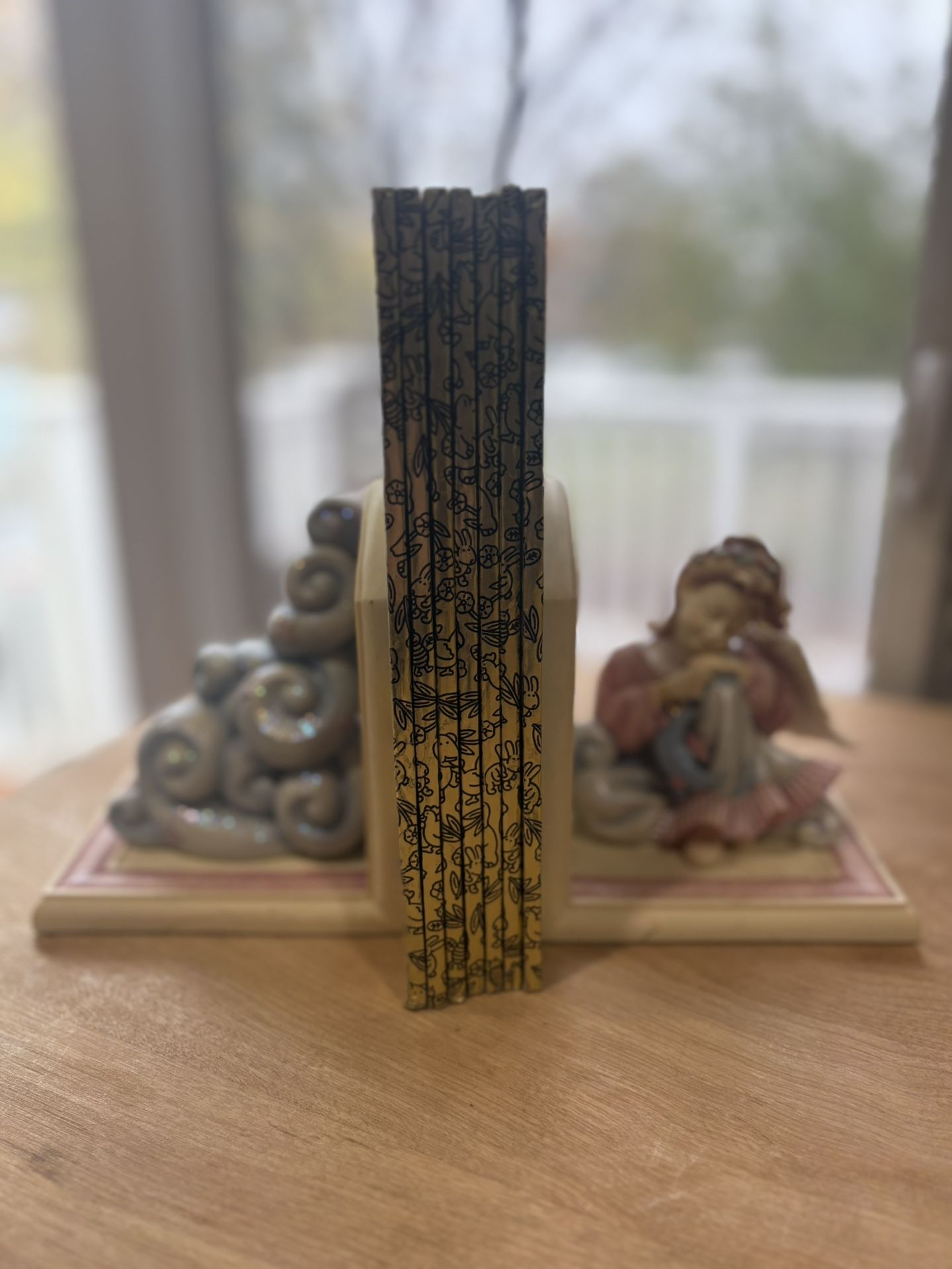 Rare Betty Singer “Angels Among Us” Bookends – Vintage Inspirational Angel Decor
