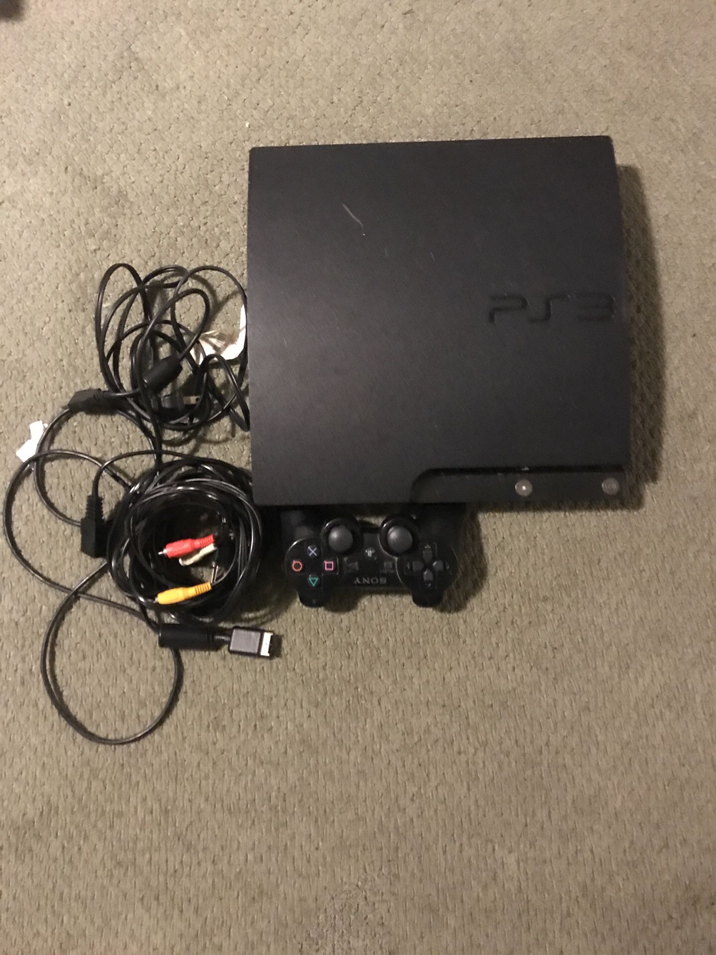 PS3 Slim All cords included and remote