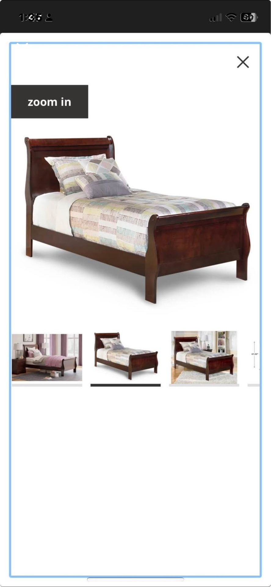 Louise Phillipe Twin Bed 