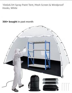 NEW 10 X 6 X 6.5 FT SPRAY PAINT TENT