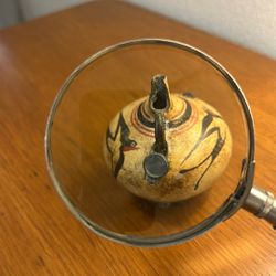 Miniature Southwestern Pueblo bird effigy pitcher (bird-head spout jug)