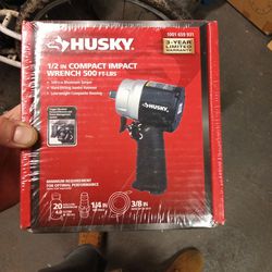 Husky 1/2 In Compact Impact Wrench 500 Ft Lbs