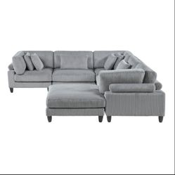 6-Piece Modular Sectional with Ottoman 💥 Good quality furniture