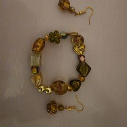 Newly Crafted Multi Colored Beaded Jewelry Set