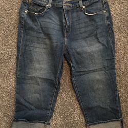 Levi’s 5’5 Capris Women 12 Denim Capri