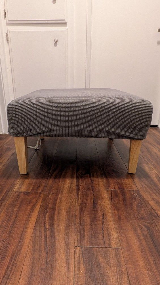 Strike Ottoman With Soft Cloth Cover.
