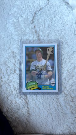 Mark McGWIRE auto card 6/10! Topps series 2021