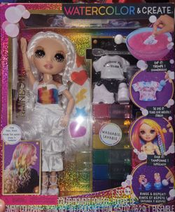 Rainbow High Watercolor & Create Doll Set