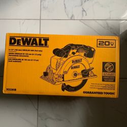 Dewalt New 61/2” Circular Saw 20v