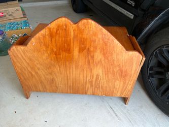 Solid oak wood storage bench/toy