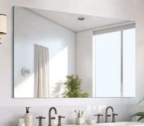 Large Frameless Mirror 41X99