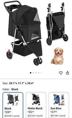 3 Wheel Pet Stroller- carrito 3 ruedas para mascota