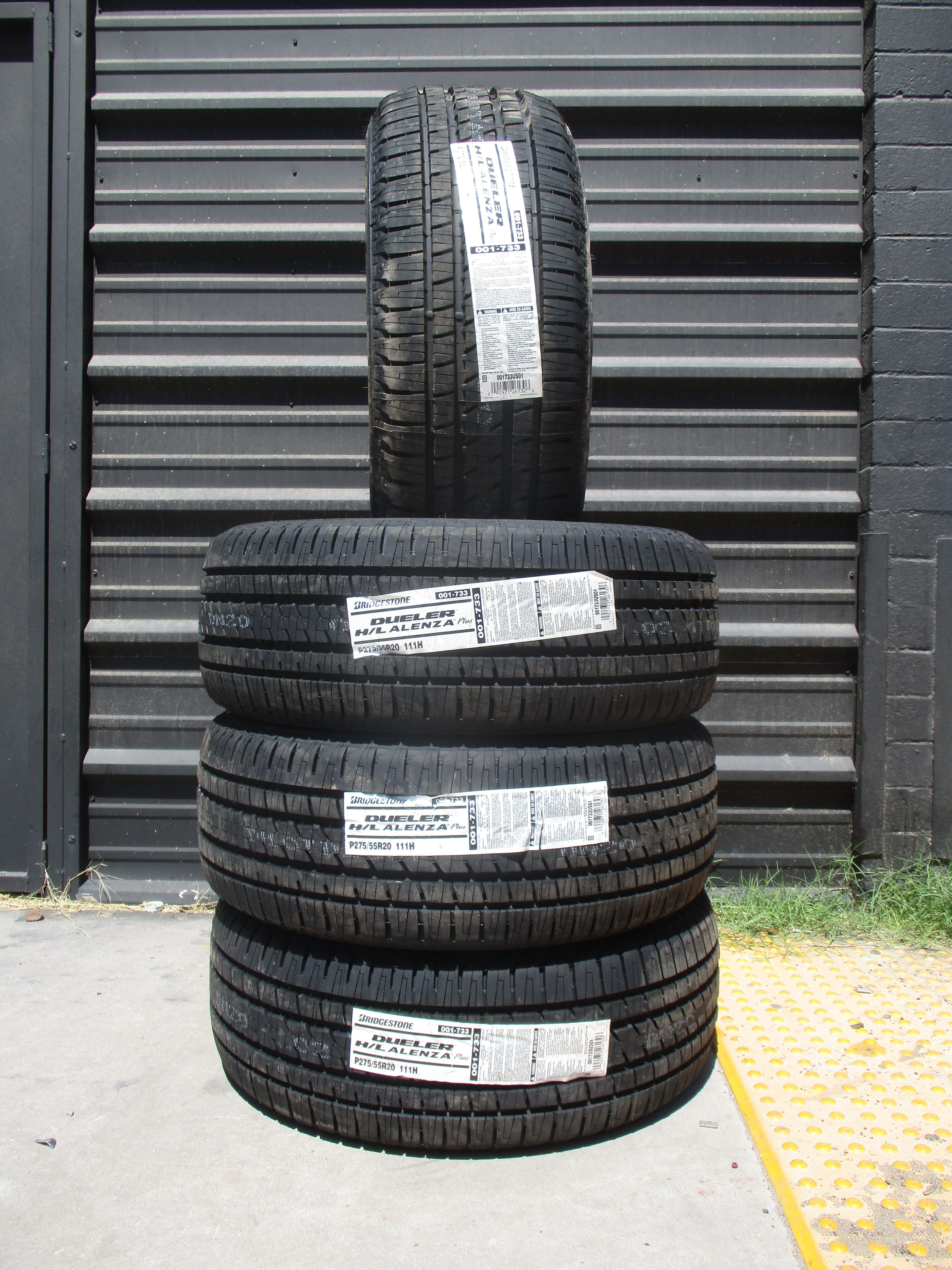 275/55/20 New Bridgestone Dueler H/L Alenza All Season Tires