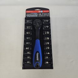 Power Torque GM4246 SAE & Metric 19pc Offset Ratchet & Socket Set 816431-11