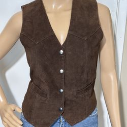 Learsi Vintage Women’s Brown Leather Vest