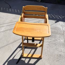 Wooden High Chair