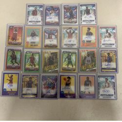 Basketball Autos And Numbered Cards Collection