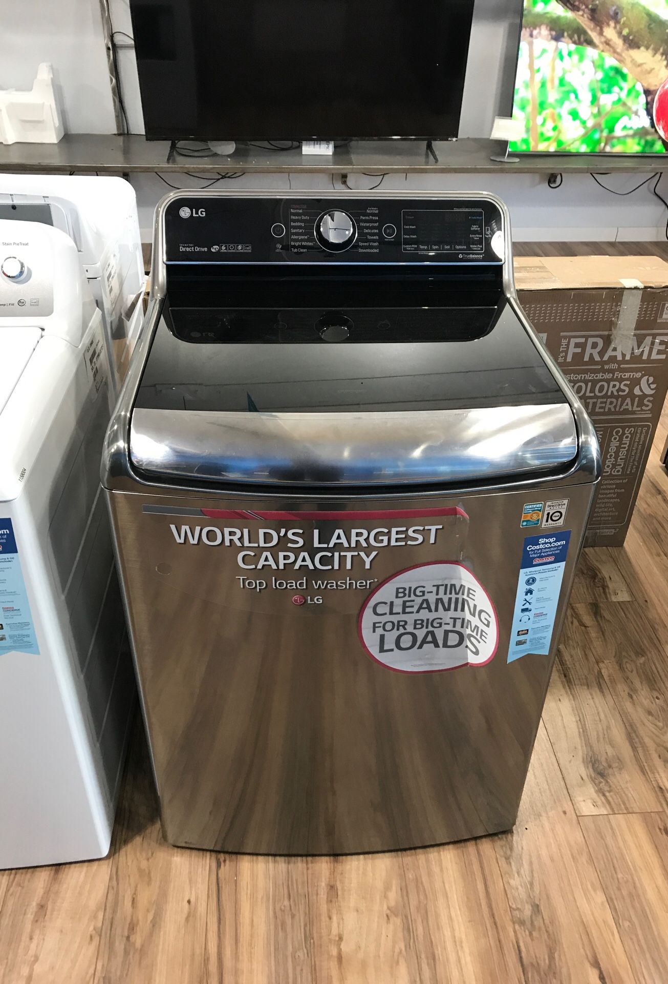 LG High-Efficiency Top-Load Washer (Graphite Steel) WT7700HVA