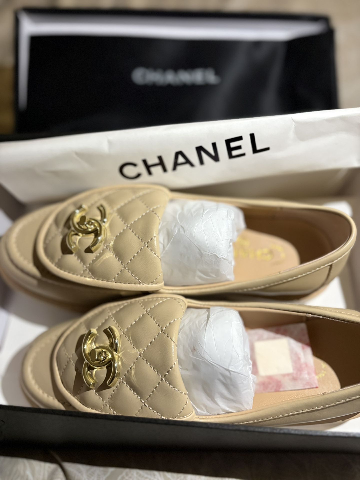 Chanel Leather Flats