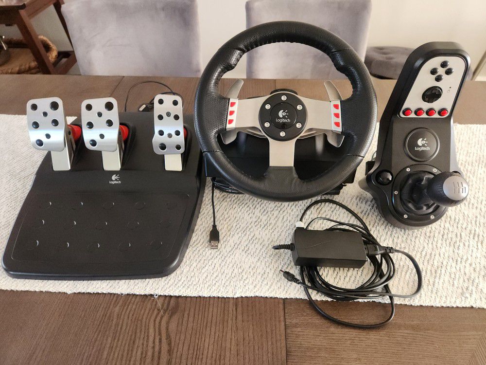 Logitech G27 Steering Wheel, Pedals, Shifter Set (Used) for Sale in  Jericho, NY - OfferUp, logitech g27 racing wheel