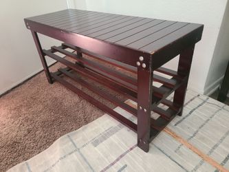 Wooden Shoe Bench