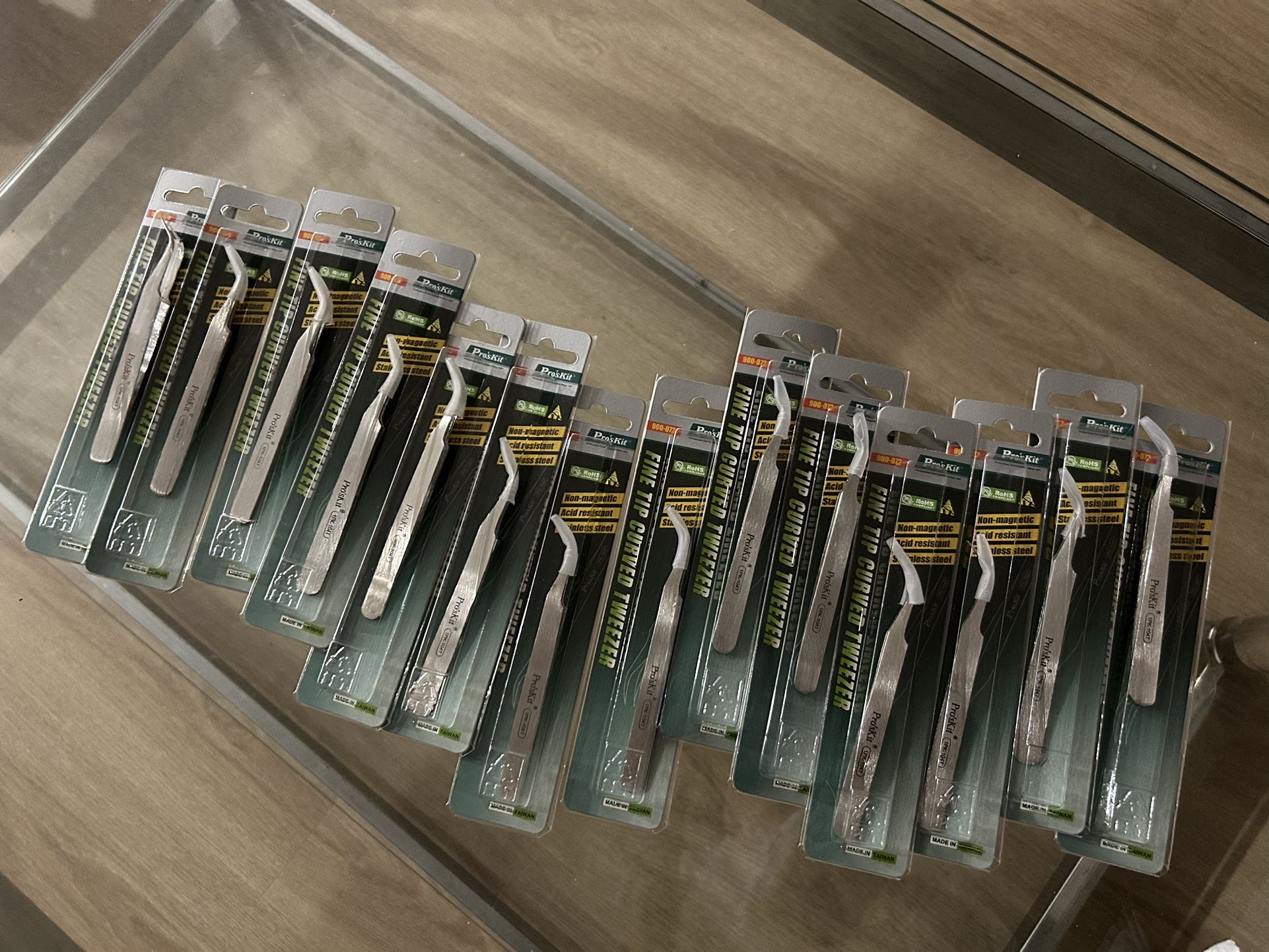 PRO'SKIT 1PK-104T 120mm Fine Tip Curved Tweezer