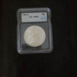 1904- O Morgan Silver Dollar ICG- MS65 
