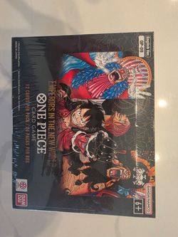 Booster box of op09 Emperors in the New World. Unopened